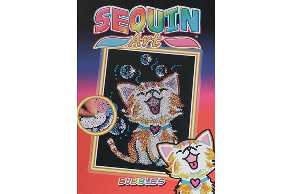 Sequin Art Bubbles the kitten 25x34cm